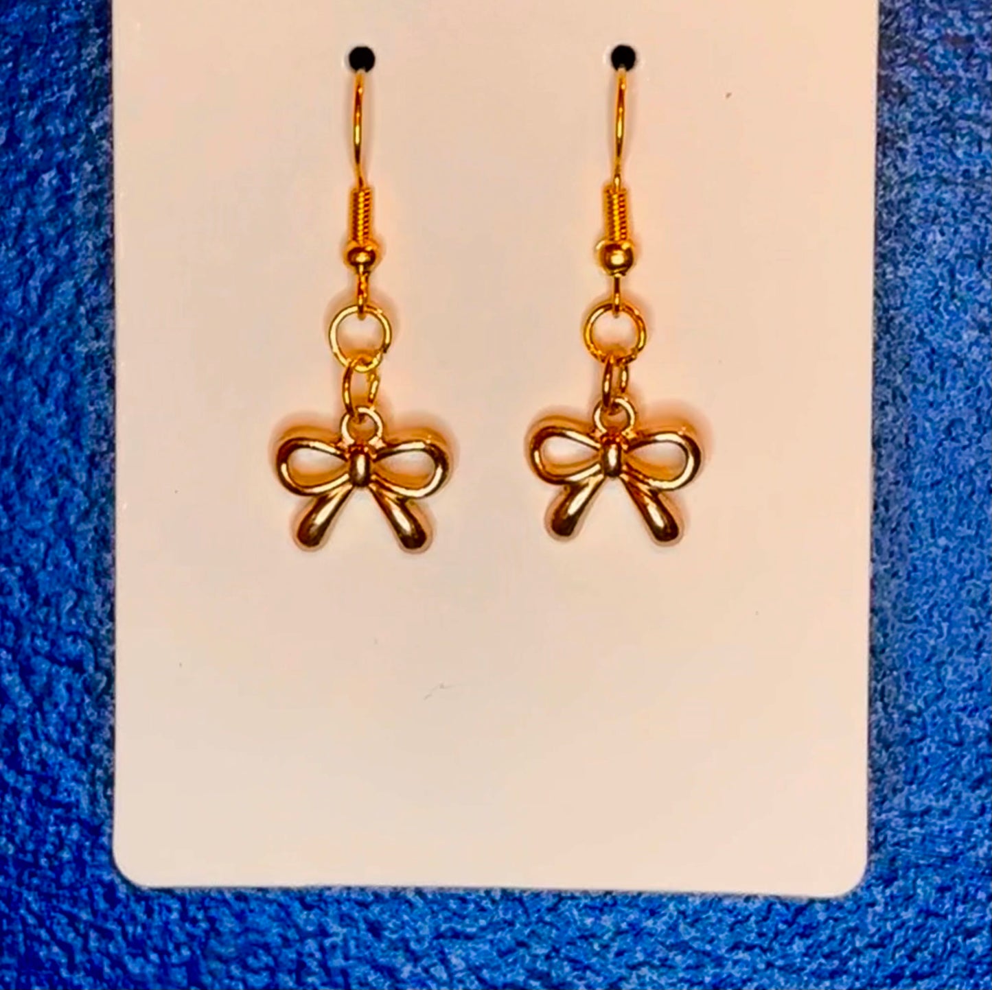 *Gold OR Silver* Thin Ribbon Bow Charm Dangle