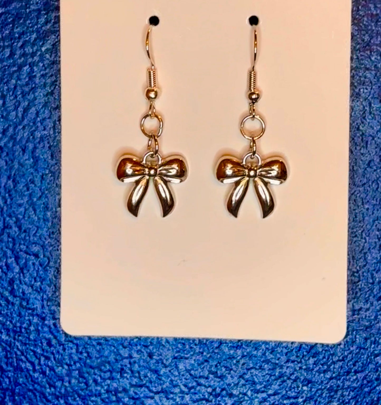 *Gold OR Silver* Thick Ribbon Bow Charm Dangle
