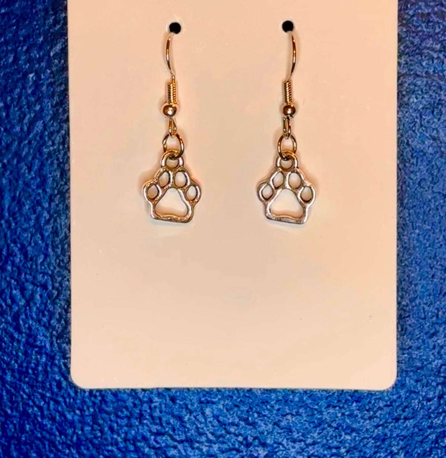 Silver Pawprint Charm Dangle
