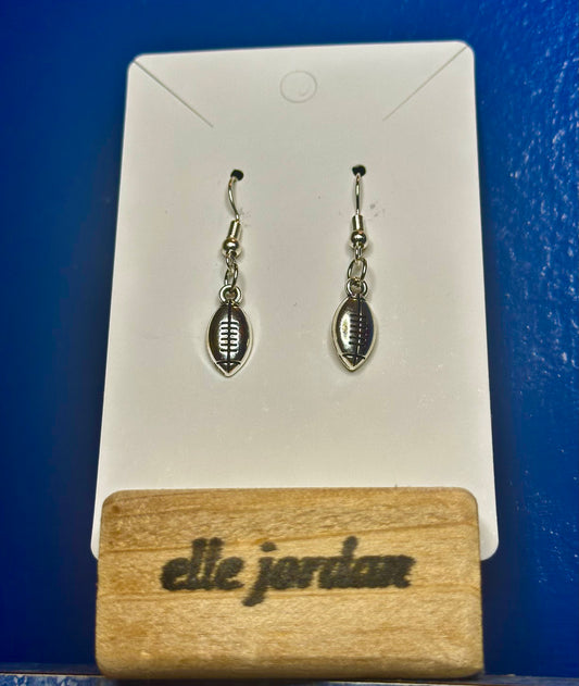 Mini Silver Football Charm Dangle